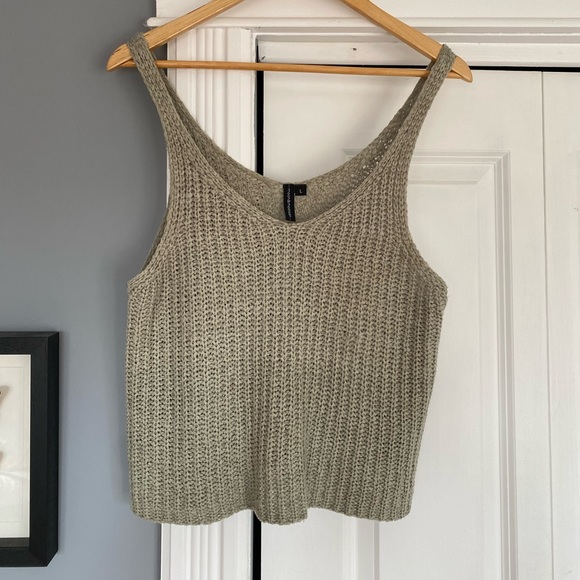 Green Knit Tank - Picture 1 of 4